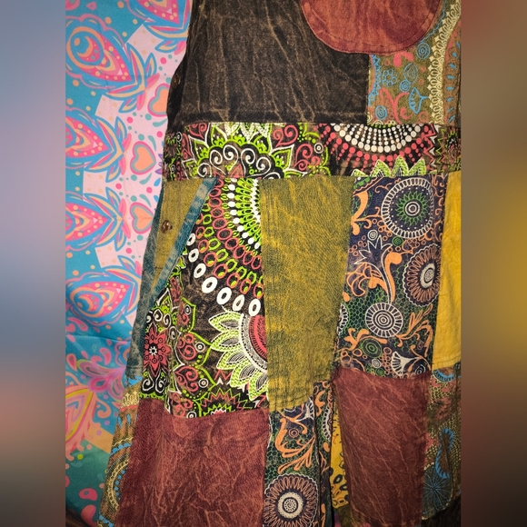 Kathmandu Colorful Patchwork Overalls - Picture 7 of 13